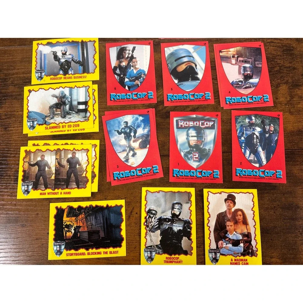Vintage 1990 RoboCop 2 Trading Card Lot Topps Orion Pictures Sci-Fi Movie Cards - Picture 4 of 5